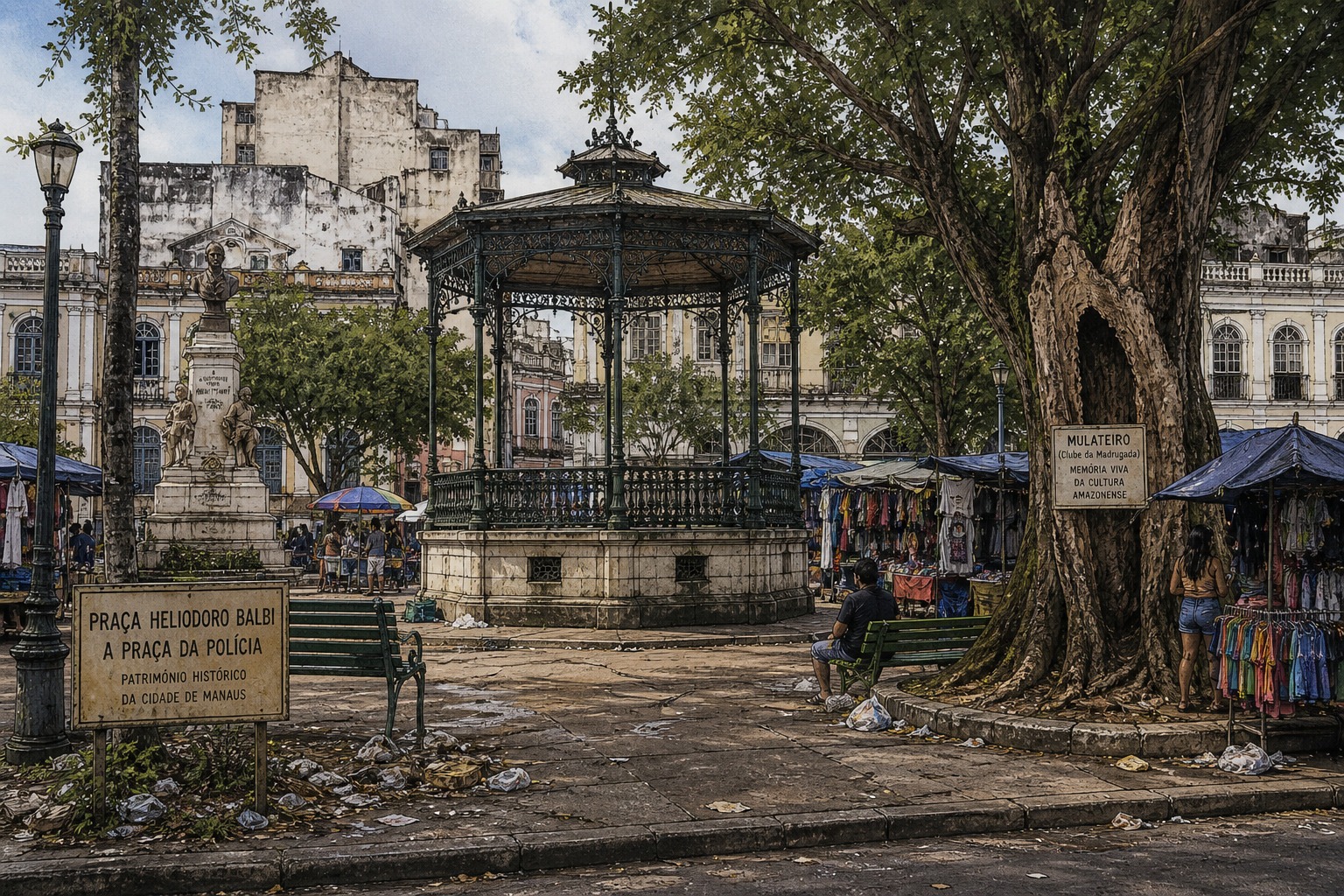 A lenta agonia da Praça da Polícia