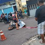 Motociclista teve cabeça partida ao meio em acidente com micro-ônibus em Manaus