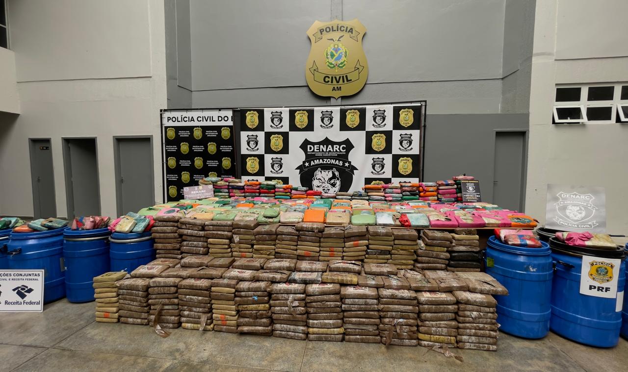 Operação no Amazonas apreende 700 kg de drogas avaliadas em R$ 12,8 mi