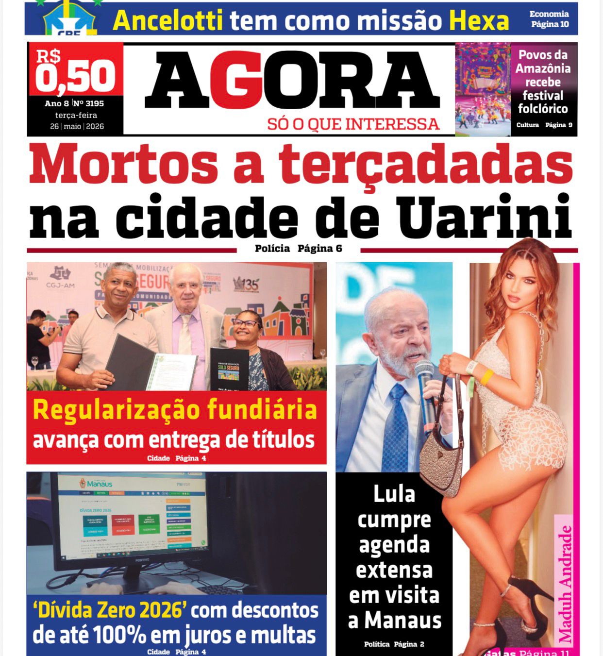 Jornal AGORA – terça-feira, 26 de maio de 2026