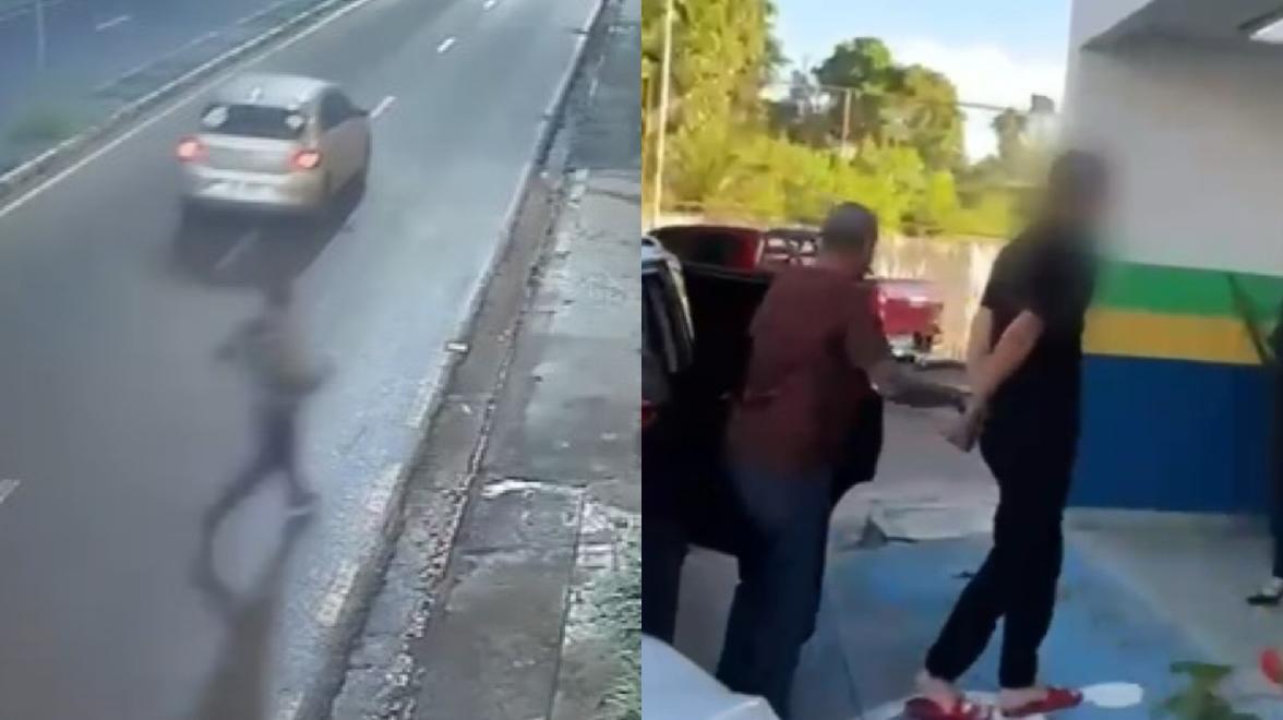 VÍDEO: Suspeito de atirar quatro vezes contra homem em frente a restaurante é preso no AM