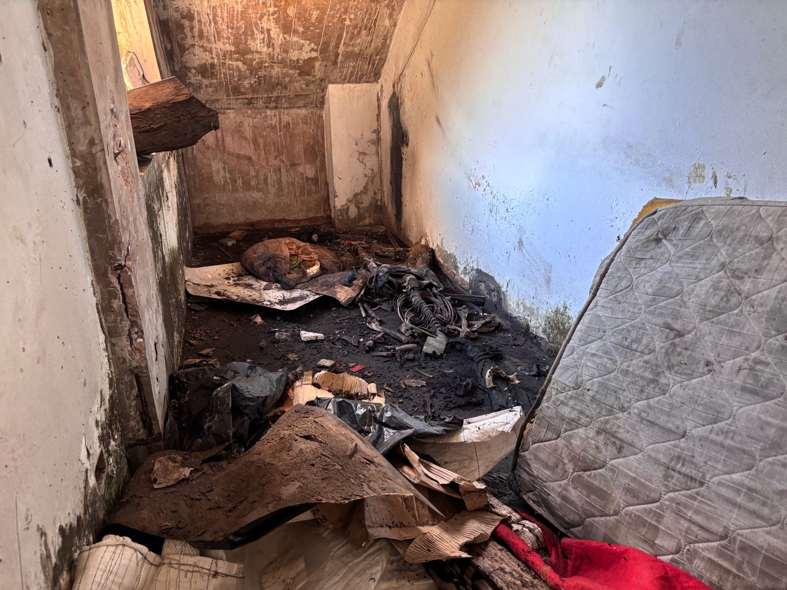 VÍDEO: Esqueleto humano é encontrado em prédio abandonado no Centro de Manaus