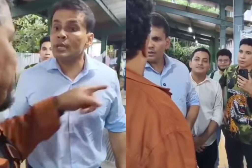 Vereador Coronel Rosses se envolve em discussão com professor e estudantes na Ufam