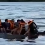 VÍDEO: Rabeta afunda e ocupantes se desesperam no meio do rio Tarumã-Açu