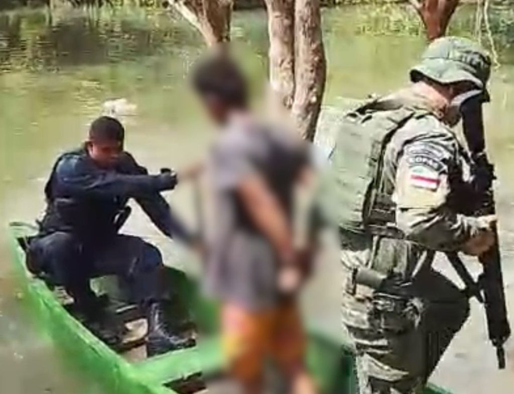 Jovem preso suspeito de decapitar homem em Nova Olinda do Norte