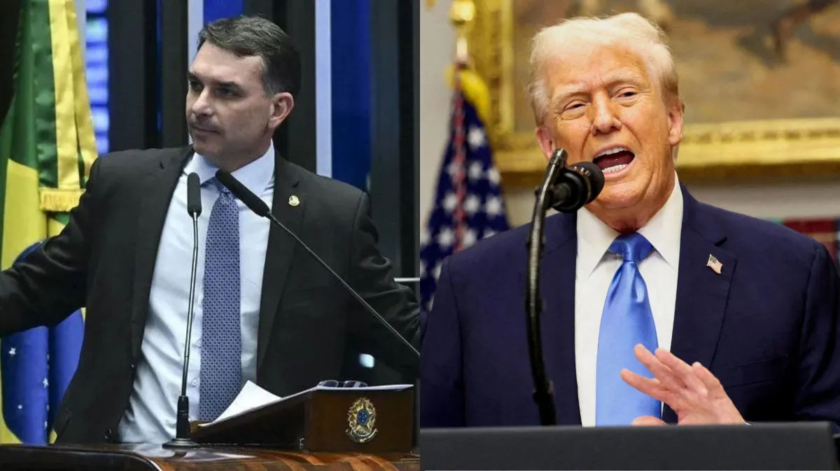 Planalto minimiza possível encontro entre Flávio Bolsonaro e Trump Planalto minimiza possível encontro entre Flávio Bolsonaro e Trump