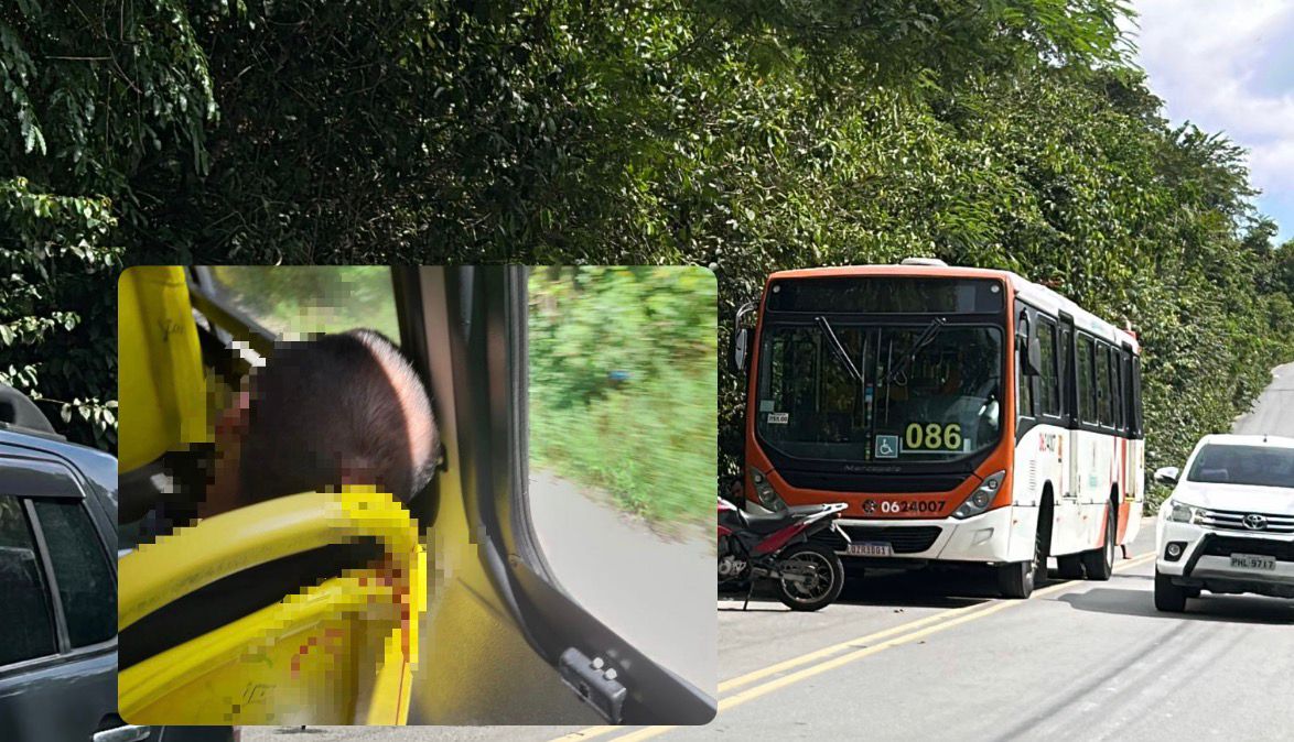 Passageiro é assassinado com tiro na cabeça dentro de ônibus em Manaus