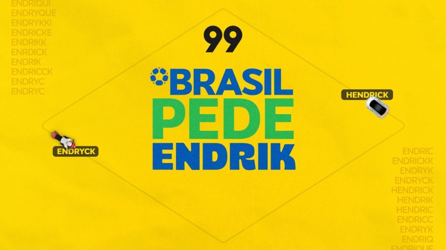 99Food cria ação com bônus de R$ 99 para nomes ligados a Endrick