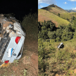 BMW cai em ribanceira de 100 metros e deixa cinco mortos em Minas Gerais