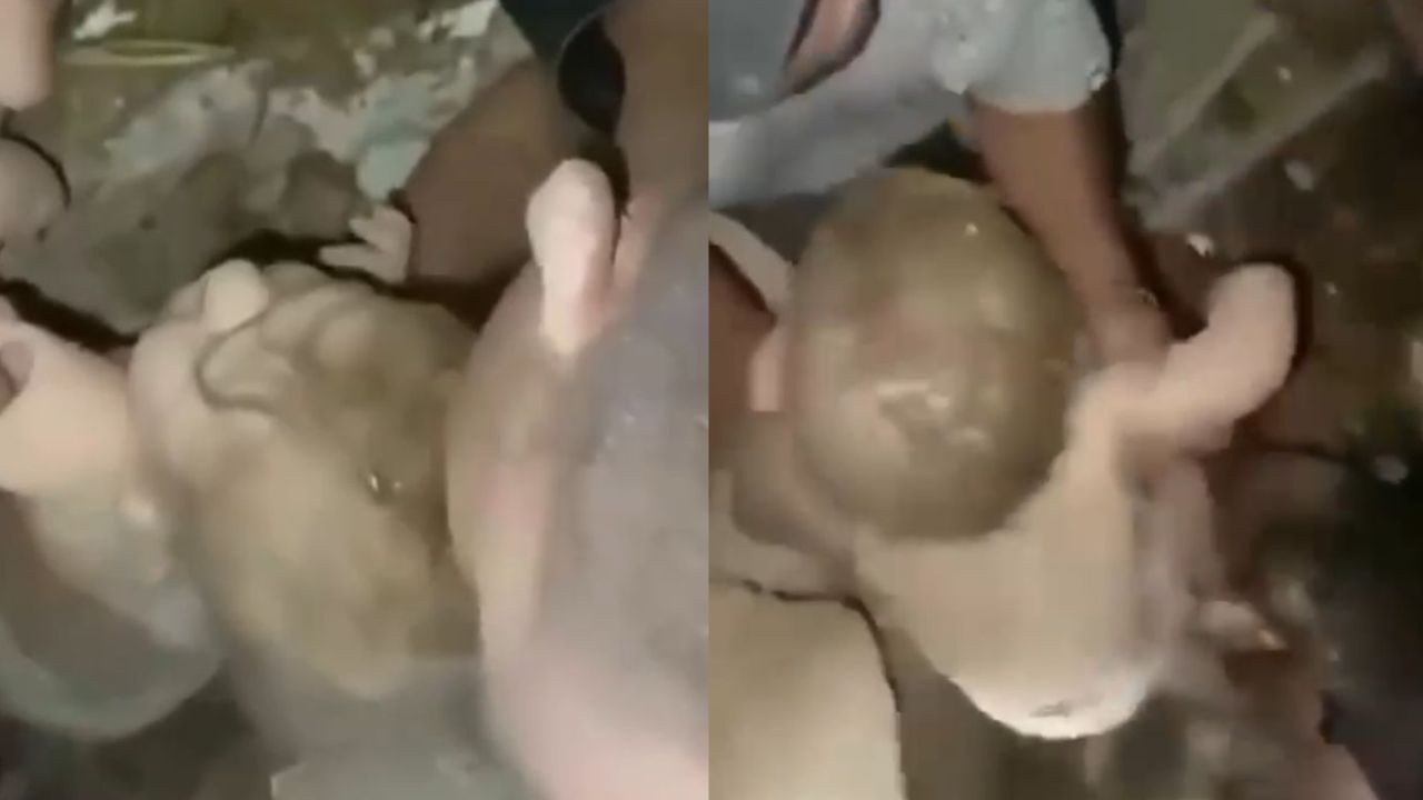 VÍDEO: Bebê é encontrado com vida em escombros após terremotos na Venezuela