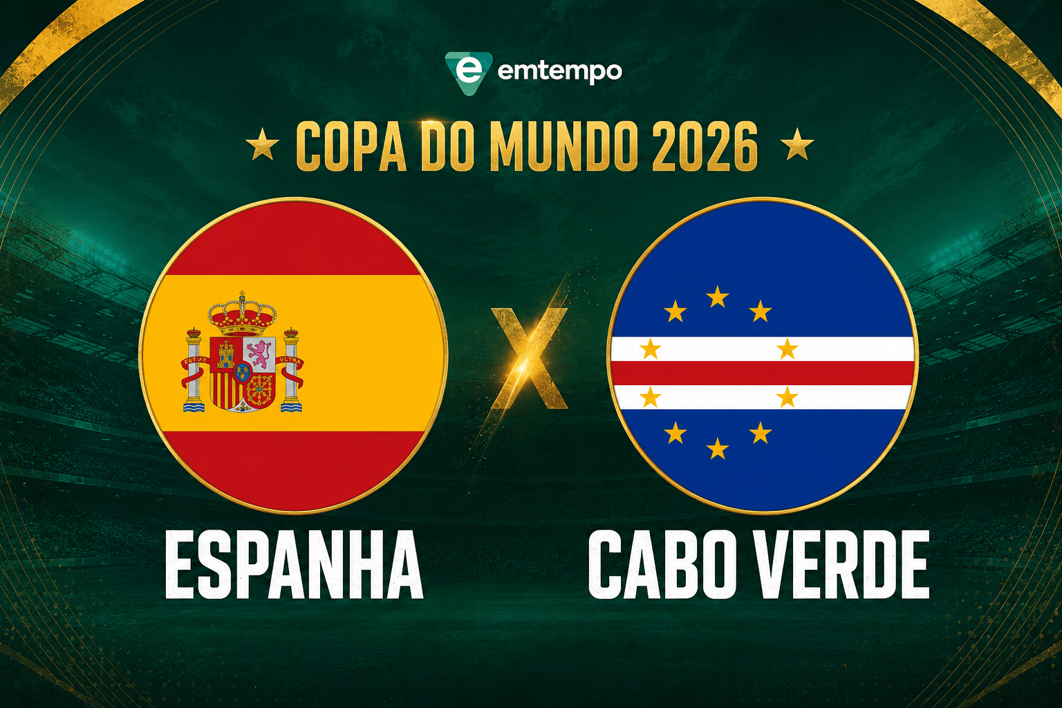 Espanha x Cabo Verde: onde assistir ao vivo, horário e escalações da Copa
