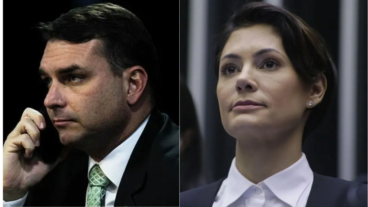 Flávio Bolsonaro rebate Michelle após ser acusado de humilhá-la