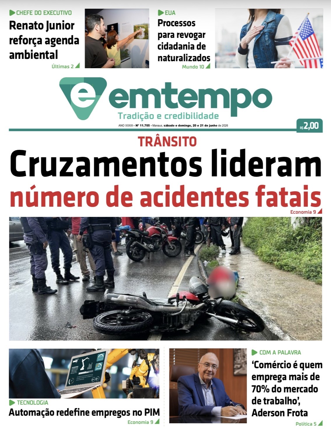 Jornal Em Tempo – sábado e domingo, 20 e 21 de junho de 2026