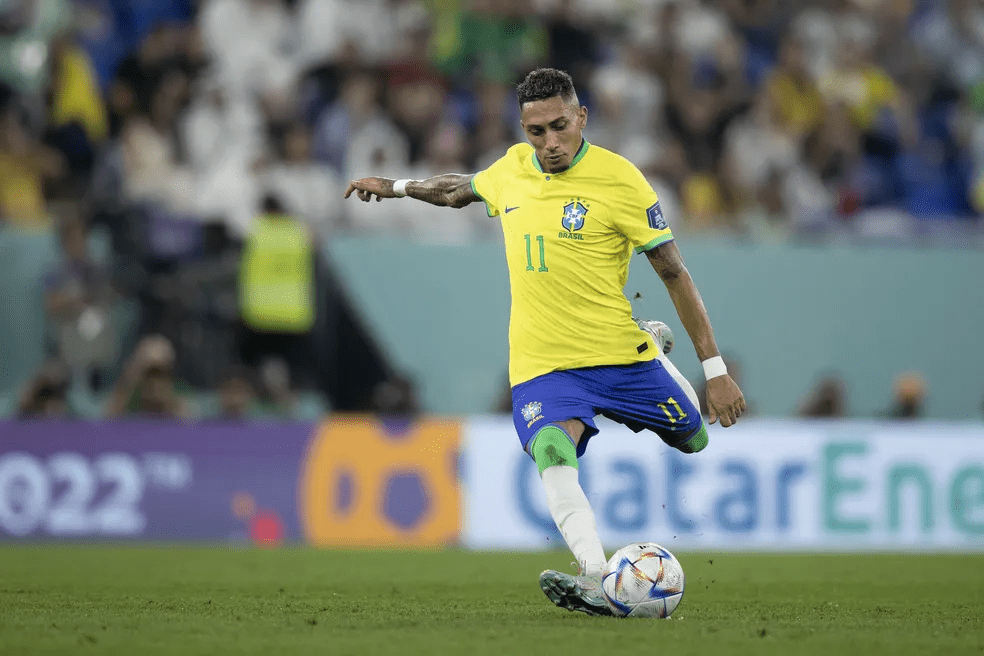 “Chuta no gol!”: Raphinha vira alvo de cobranças antes de Brasil x Haiti: VÍDEO