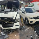 VÍDEO: Casal fica ferido em grave acidente envolvendo três veículos na Avenida Laguna, em Manaus