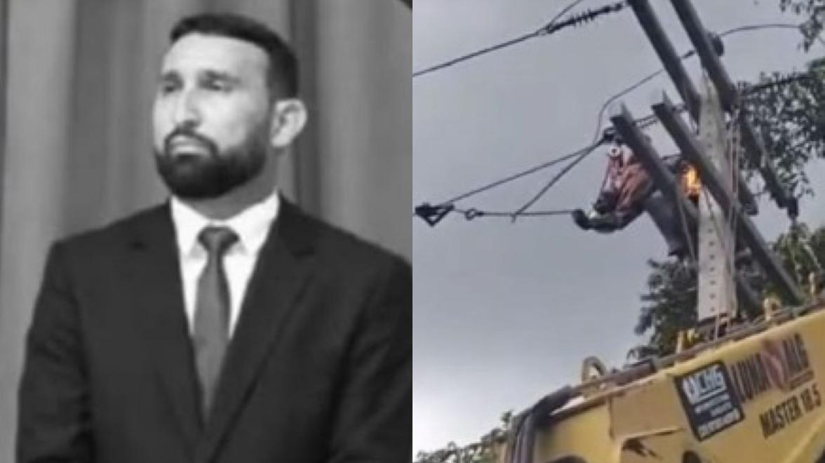 Morre eletricista que ficou grudado em poste após sofrer descarga elétrica no AM Morre eletricista que ficou grudado em poste após sofrer descarga elétrica no AM