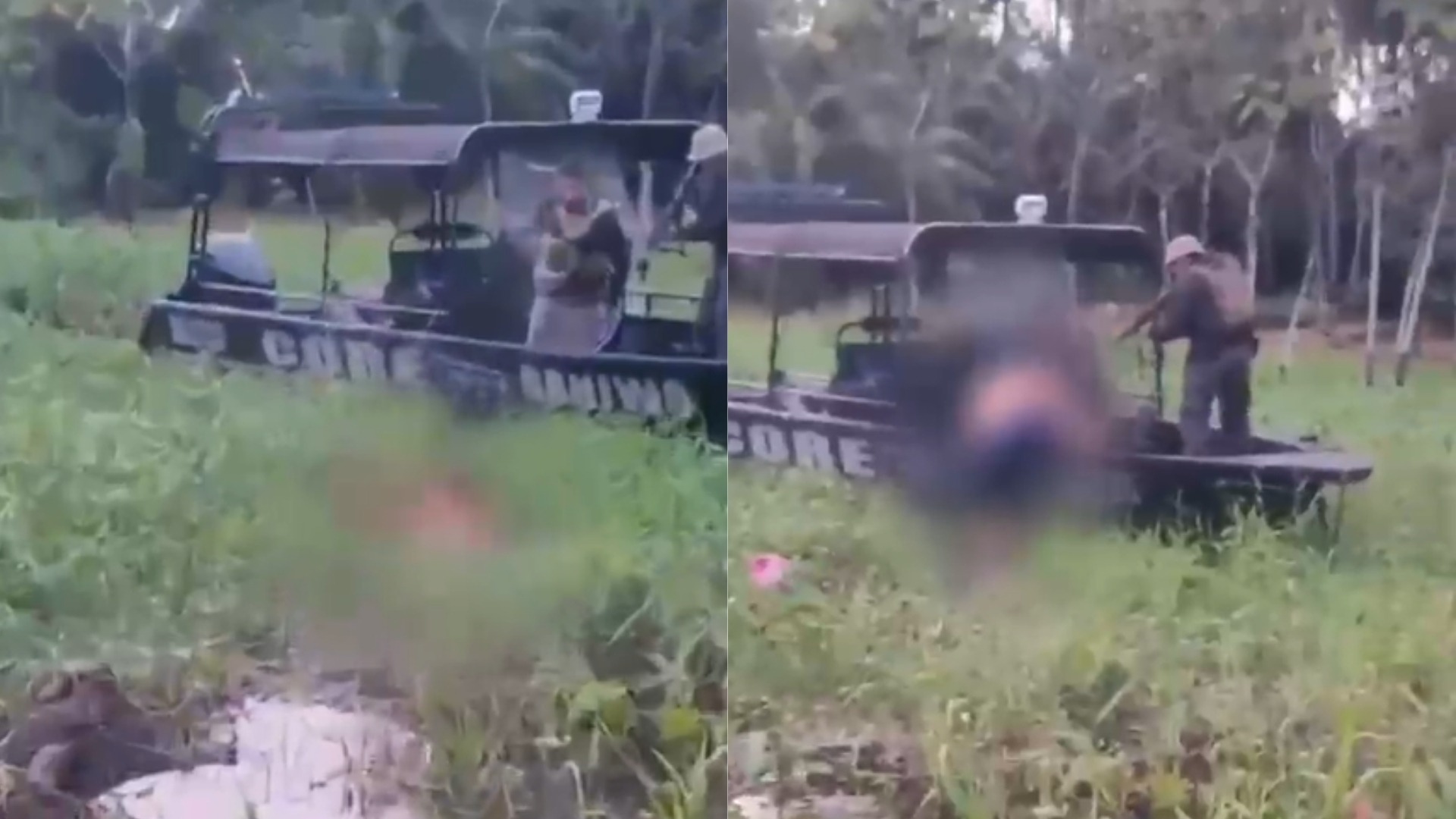 VÍDEO: Suspeito de estuprar ex-companheira e enteada é preso escondido em brejo no AM