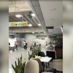 VÍDEO: Veja momento em que teto de aeroporto desaba durante terremoto na Venezuela