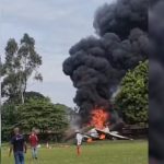 URGENTE: avião cai em campo de futebol e deixa dois mortos em Marília; VÍDEO