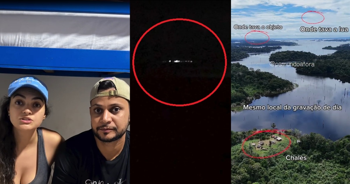 VÍDEO: Casal de turistas registra suposto OVNI em área de floresta no Amazonas