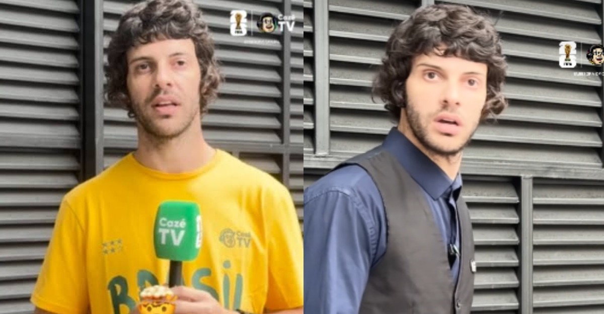 VÍDEO: Diogo Defante ligou modo “repórter doido” na Copa horas antes de ser detido nos EUA