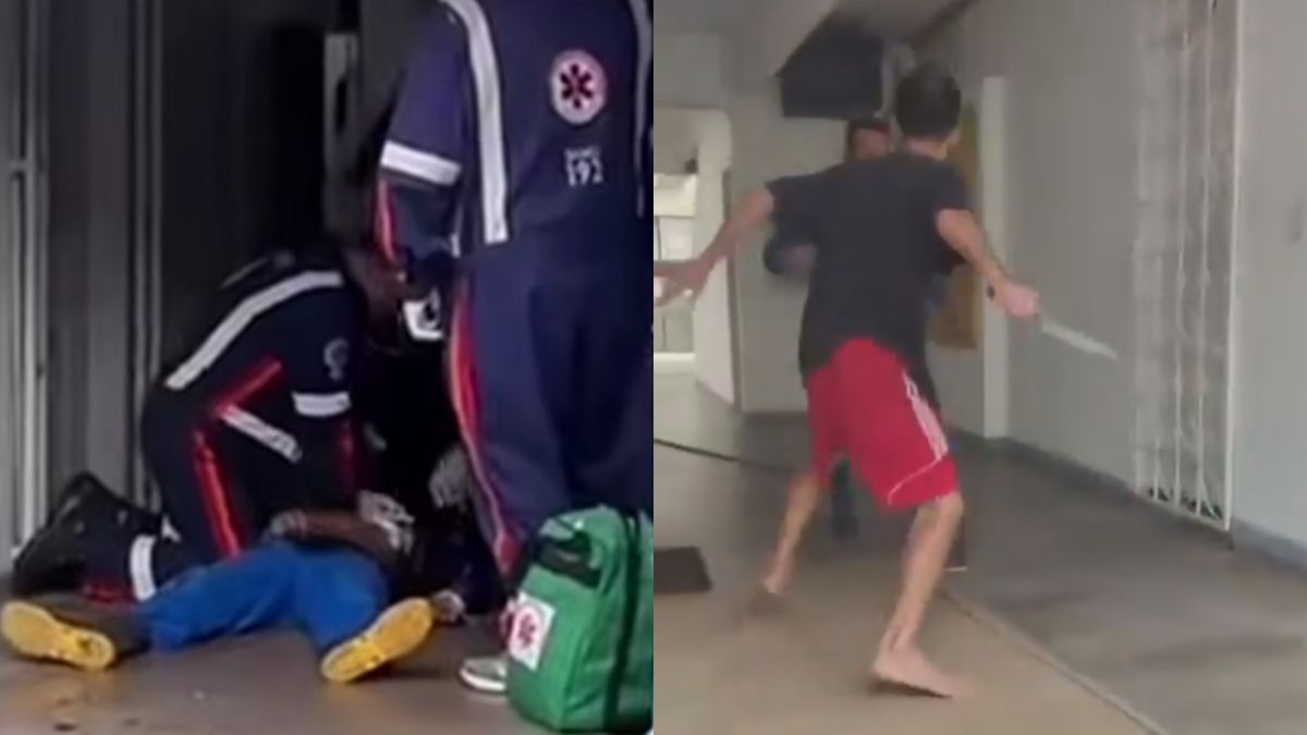 IMAGENS FORTES: Funcionário é morto a facadas durante discussão com morador em residencial na Constantino Nery