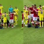 VÍDEO: Eriksen desmaia em campo no amistoso entre Dinamarca e Ucrânia e deixa campo de ambulância