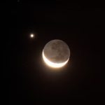 Lua ‘abraça’ Vênus em fenômeno raro e chama atenção de observadores; você viu?