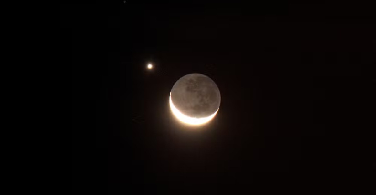 Lua ‘abraça’ Vênus em fenômeno raro e chama atenção de observadores; você viu?