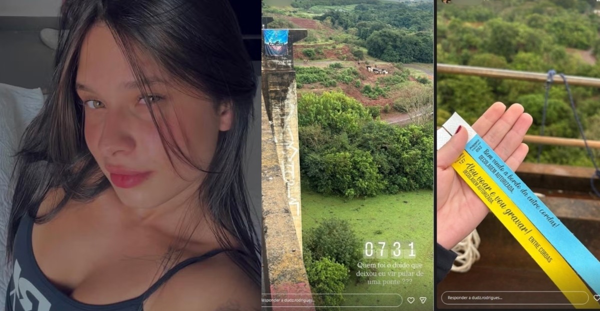 Quem era a jovem lançada sem corda em salto de rope jump e fez post antes da morte: “Quem foi o doido?”