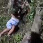 VÍDEO: Mulher escorrega em barranco para não perder barco após Festival de Parintins