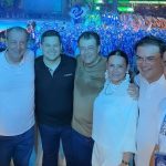 VÍDEO: Presidente do Senado entra no clima e dança toadas no Festival de Parintins