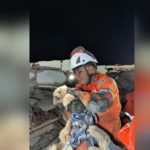 Vídeo mostra resgate de cadela após seis dias em escombros na Venezuela