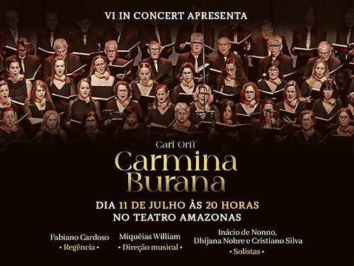 Carmina Burana será apresentada no Teatro Amazonas em julho
