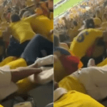VÍDEO: Torcedores despencam na arquibancada durante comemoração de gol da Colômbia