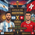 Argentina x Suíça: onde assistir, escalações e o que esperar