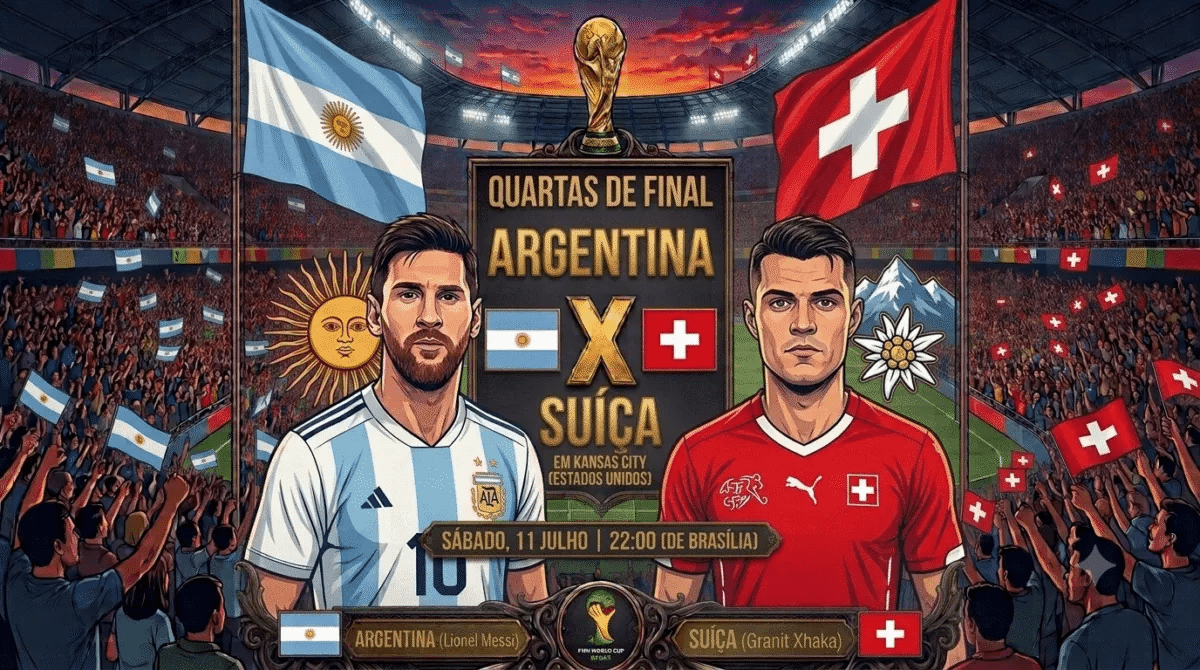 Argentina x Suíça: onde assistir, escalações e o que esperar