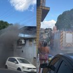 VÍDEO: Incêndio atinge casa e assusta moradores no Santo Antônio, em Manaus