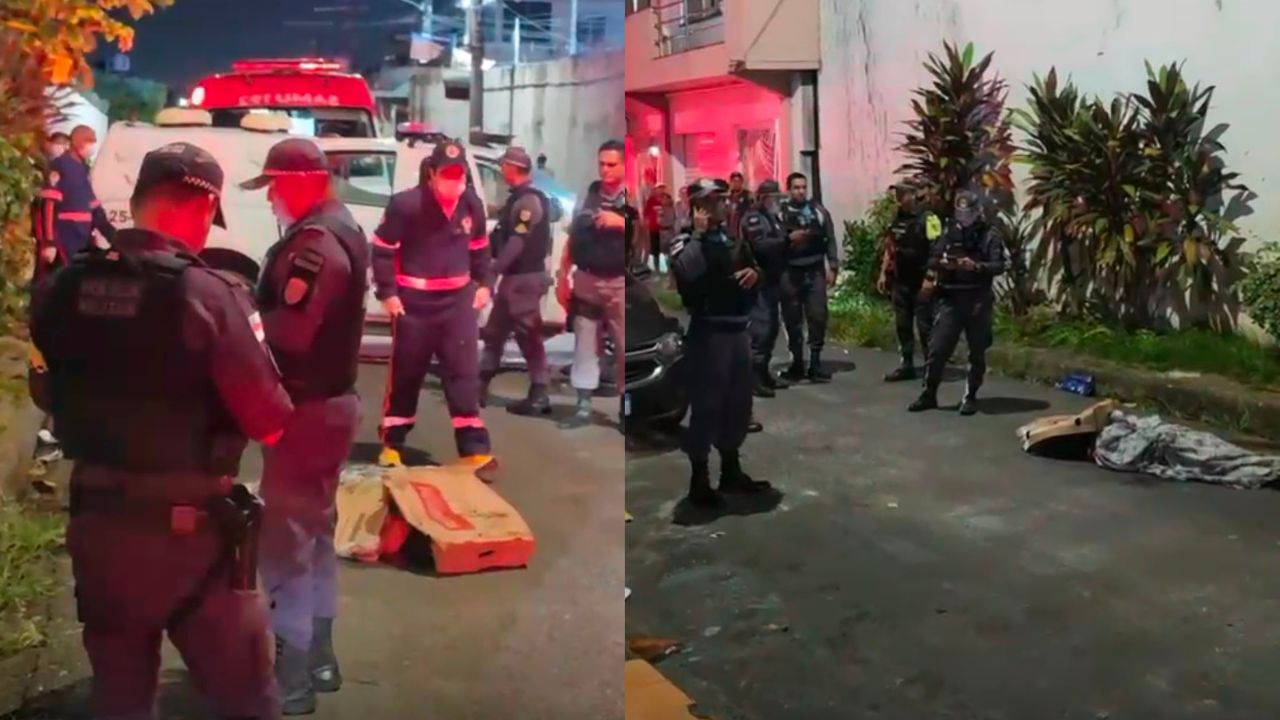 VÍDEOS: Homem em situação de rua é morto com tiros na cabeça próximo à Feira da Betânia, em Manaus