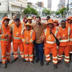 Renato Junior acompanha mutirão de limpeza no Centro às vésperas de 100 dias de gestão