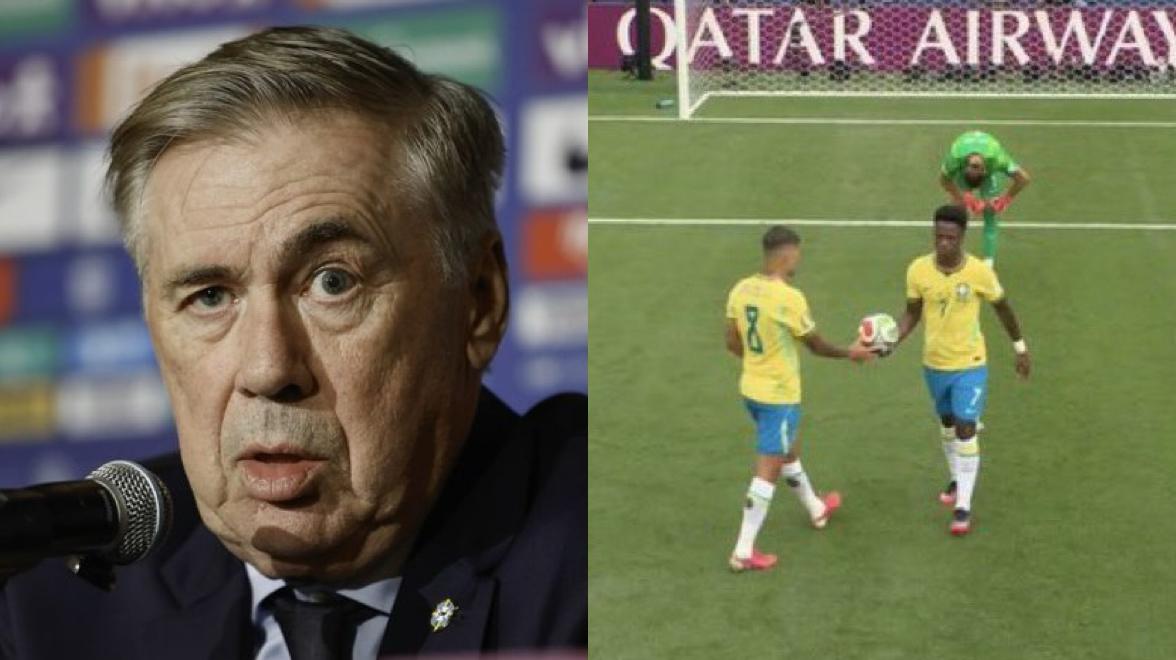Por que Vini Jr. não bateu o pênalti? Ancelotti revela motivo
