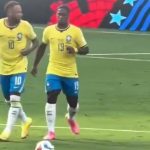 VÍDEO: Endrick dá bronca em Neymar após empurrão em jogador da Noruega