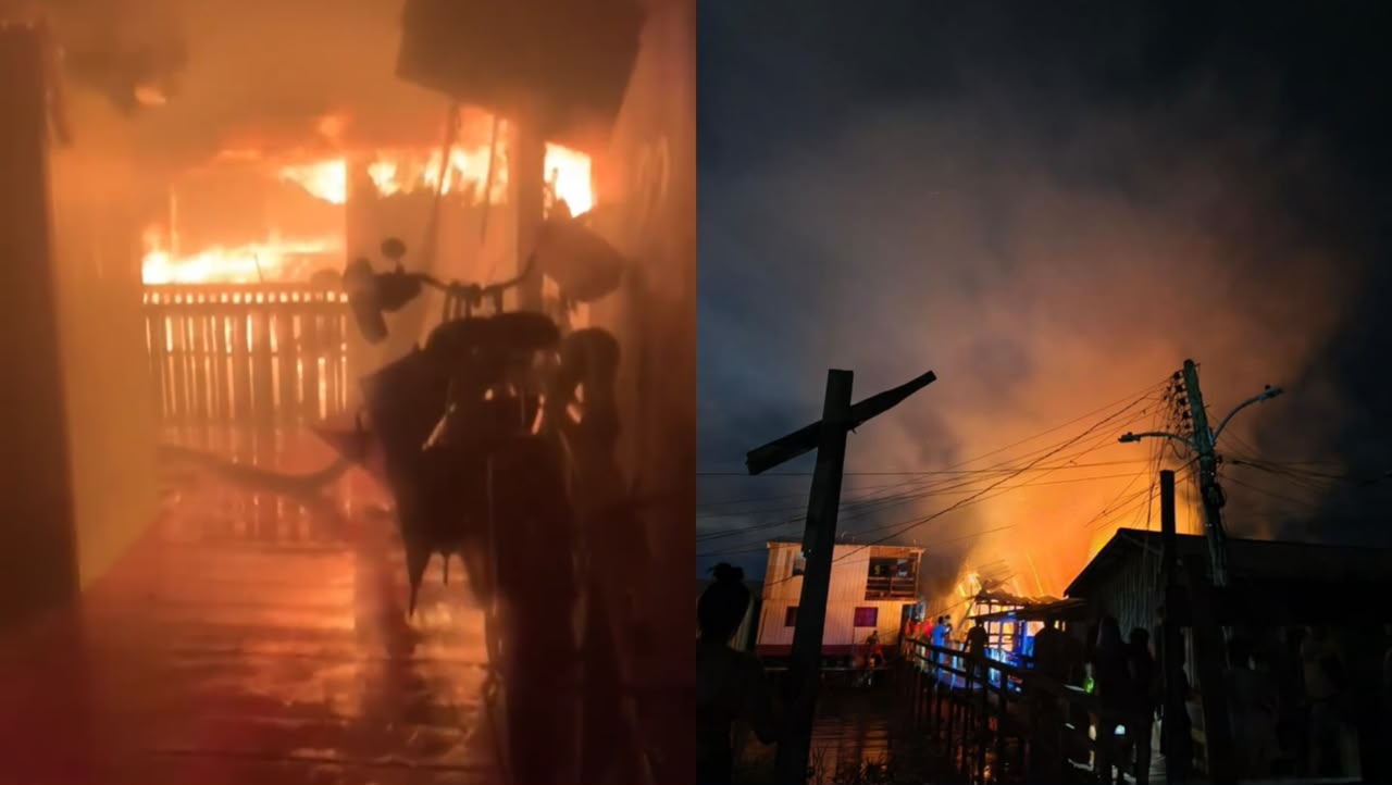 VÍDEO: Idosa morre carbonizada após incêndio destruir casa no Amazonas