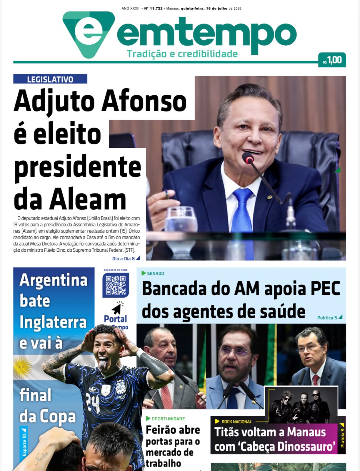 Jornal Em Tempo – quinta-feira, 16 de julho de 2026