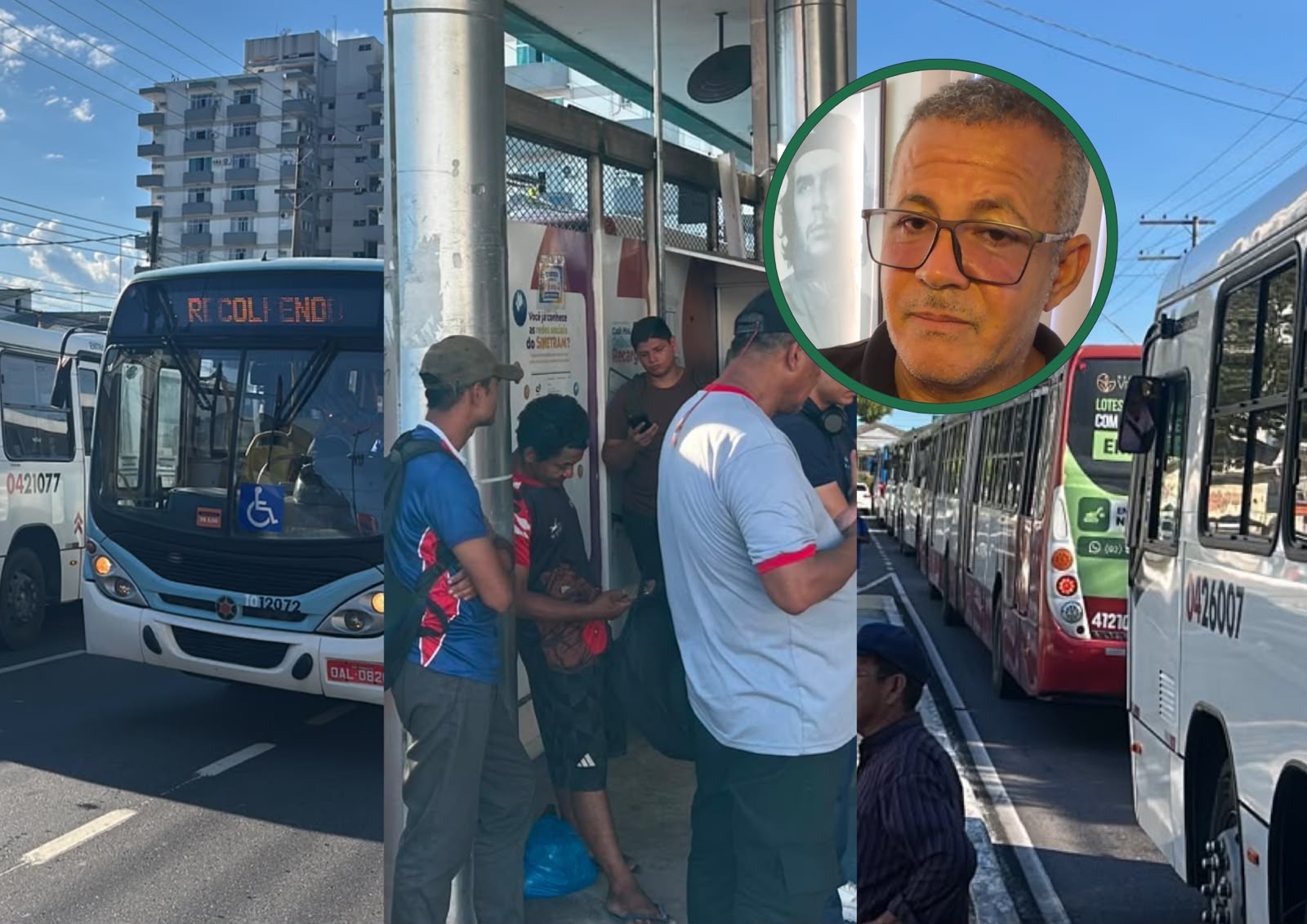 “Ônibus só voltam a circular após pagamento dos salários”, diz líder dos rodoviários em Manaus