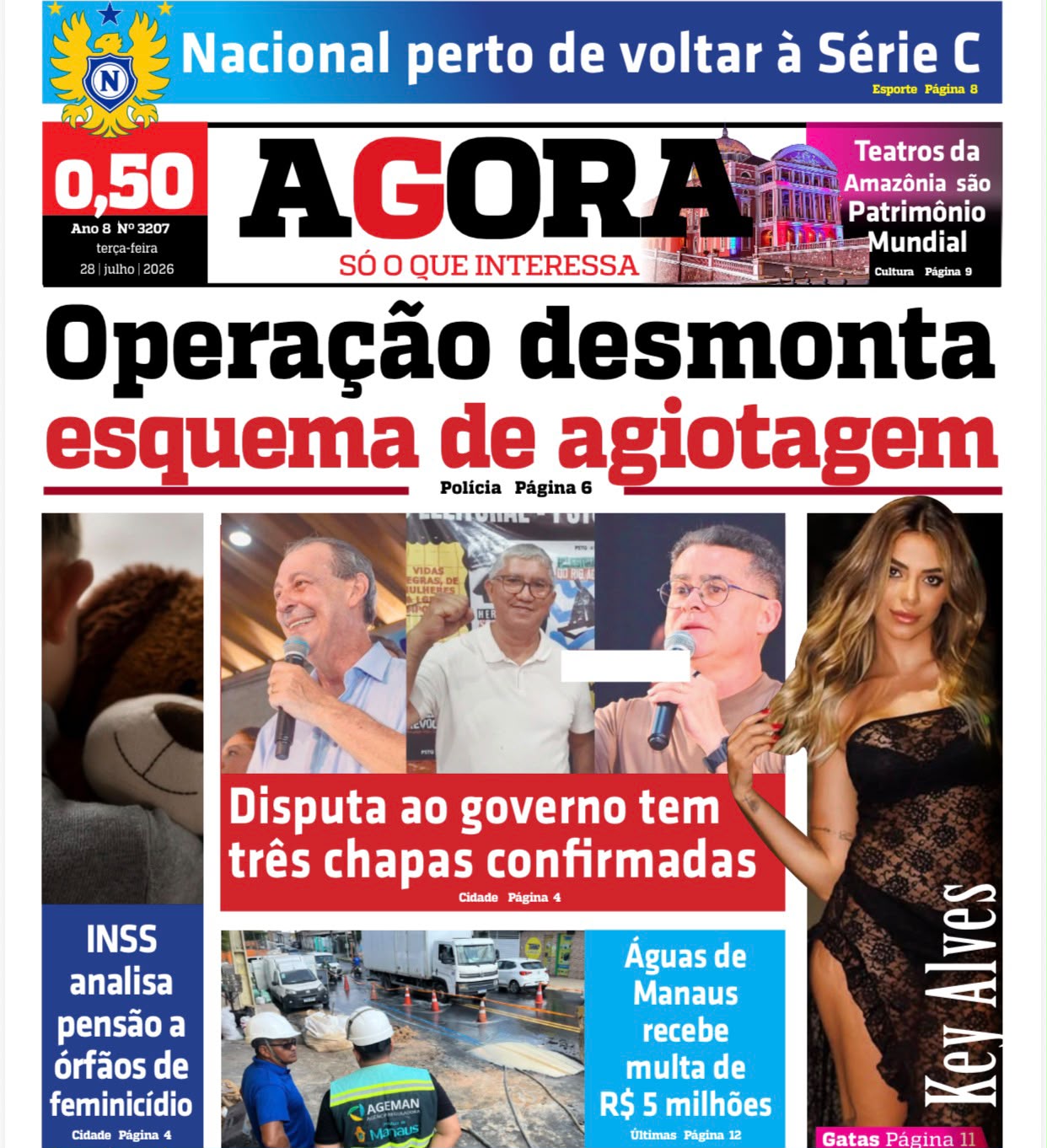 Jornal AGORA – terça-feira, 28 de julho de 2026