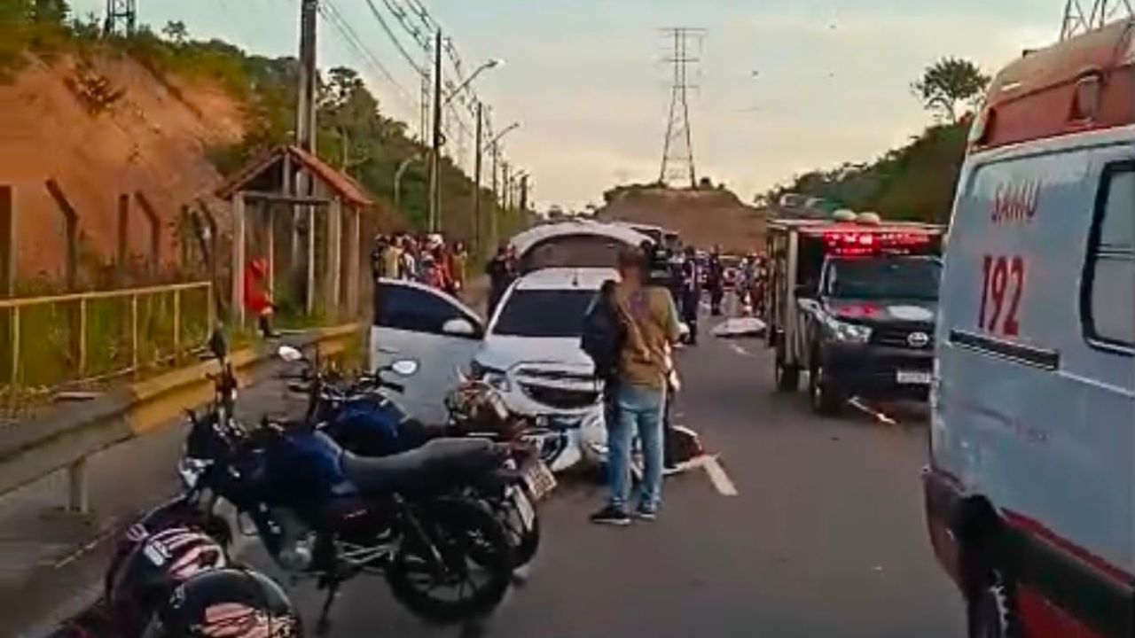 VÍDEO: Agente de portaria morre em grave acidente a caminho do trabalho em Manaus