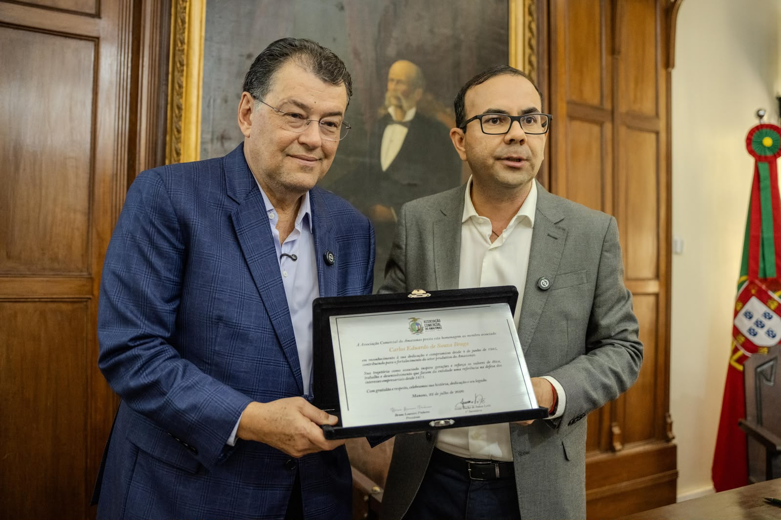 Eduardo Braga é homenageado pela ACA e apresenta propostas para impulsionar a economia do Amazonas
