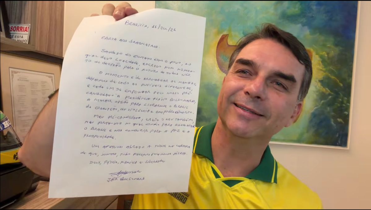 Flávio critica decisão de Moraes sobre visitas a Jair Bolsonaro