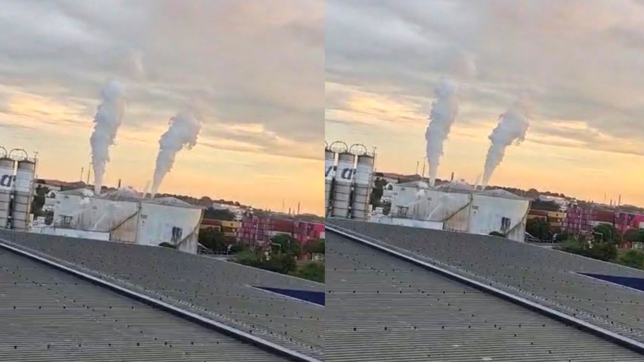 VÍDEO: Vazamento de produto químico é registrado em empresa do Distrito Industrial de Manaus
